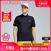 Kappa 卡帕 短袖2021新款男运动短袖立领POLO衫休闲夏季半袖T恤