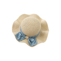 DAVE&BELLA; 戴维贝拉 儿童帽子夏装新款女童草帽宝宝渔夫遮阳帽