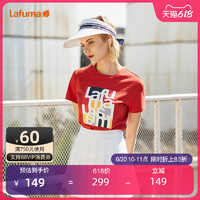 Lafuma 乐飞叶 LAFUMA乐飞叶户外运动T恤女夏圆领短袖男新疆棉情侣款LFTS1AS50