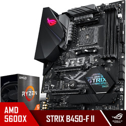 ROG 玩家国度 STRIX B450-F GAMING II主板 AMD 锐龙5(r5) 5600X CPU处理器 板U套装 CPU主板套装