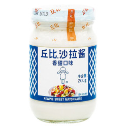 kewpie丘比沙拉酱香甜味蛋黄酱色拉酱200g瓶