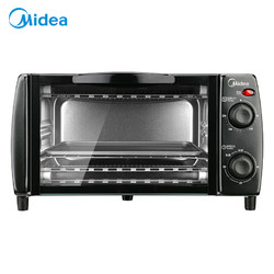 Midea 美的 烤箱家用 10L容量 迷你小烤箱 T1-108B黑色 企业采购
