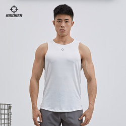 RIGORER 准者 2021新款运动背心男士篮球跑步训练健身肌肉透气修身无袖T恤