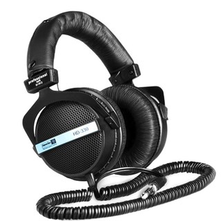 Superlux 舒伯乐 HD330 耳罩式头戴式封闭动圈有线耳机 黑色 3.5mm