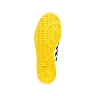 adidas NEO Hoops 2.0 男子休闲运动鞋 FW5993 亮白/黑色/黄 46