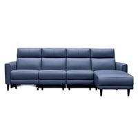 CHEERS 芝华仕 80075 真皮电动沙发 右脚位 满天星蓝