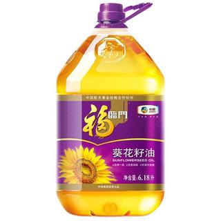 食用油 压榨一级充氮保鲜葵花籽油6.18L 中粮出品