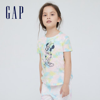 Gap女童纯棉趣味短袖T恤857062 2021夏季新款童装