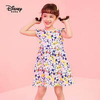 Disney baby 6.21超品【4件2.2折：39.3元】迪士尼女童连衣裙2021夏季新款儿童宝宝奇趣总动员女童针织连衣裙