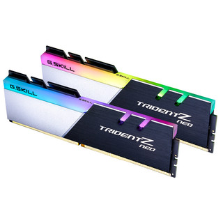 G.SKILL 芝奇 焰光戟系列 DDR4 3600MHz RGB 台式机内存 黑白 16GB 8GBx2 F4-3600C18D-16GTZN