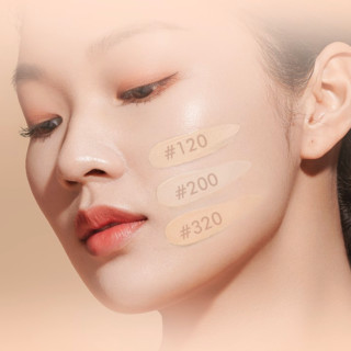 L'OREAL PARIS 巴黎欧莱雅 黑胖子恒放溢彩持色哑光遮瑕轻垫霜 #320暖调象牙白 14g