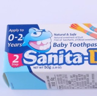 sanita-denti 莎卡 婴幼儿牙膏 0-2岁 草莓味 50g