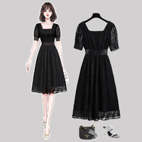 stylecloth 诗可洛 LZBA5391A0 女士蕾丝小黑裙