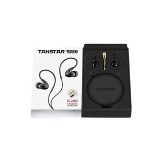 TAKSTAR 得胜 TS-2260 入耳式耳塞式有线耳机 黑色 3.5mm