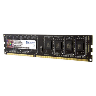 Team 十铨 Elite系列 DDR3 1600MHz 台式机内存 黑色 4GB TED3L4G1600C11BK