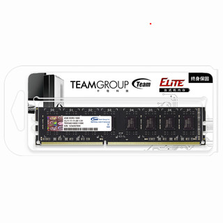 Team 十铨 Elite系列 DDR3 1600MHz 台式机内存 黑色 4GB TED3L4G1600C11BK