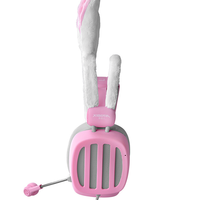 XIBERIA 西伯利亚 S21D 耳罩式头戴式动圈降噪有线耳机 粉色 3.5mm