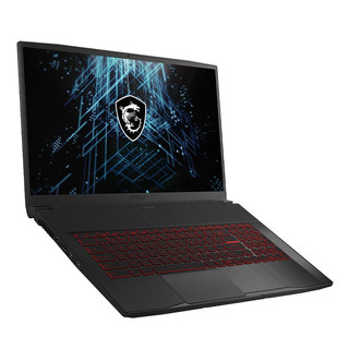 MSI 微星 侠客 GF75 17.3英寸 游戏本 黑色(酷睿i7-10750H、GTX 1650Ti 4G、16GB、256GB SSD+1TB HDD、1080P、IPS、144Hz）