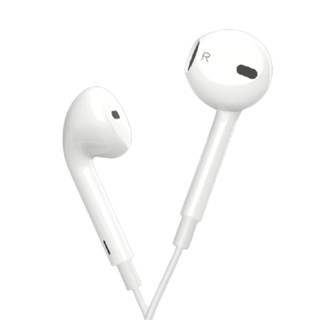 YOMO 莜茉 半入耳式耳塞式有线耳机 白色 type c