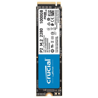 Crucial 英睿达 P2 NVMe M.2 固态硬盘 1TB（PCI-E3.0）