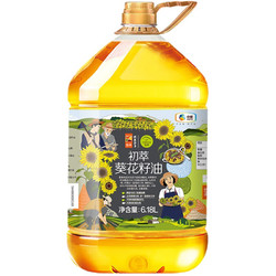 CHUCUI 初萃 中粮葵花籽油6.18L 一级物理压榨  充氮保鲜 食用油