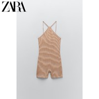 ZARA [折扣季] 女装 条纹挂脖领连体裤 05039077170