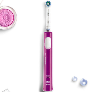 Oral-B 欧乐-B P600 电动牙刷 天空蓝+魅力紫 双支礼盒装