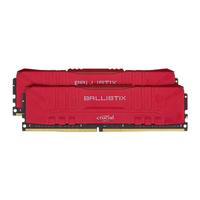 Crucial 英睿达 铂胜系列 DDR4 3200MHz 台式机内存 马甲条 红色 16GB 8GBx2 BL2K8G32C16U4R