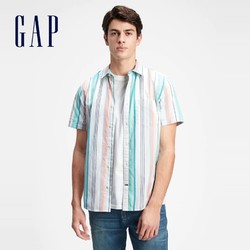 Gap 盖璞 975213 夏季新款男士休闲通勤衬衫