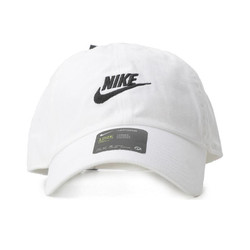 NIKE 耐克 男子 帽子 U NSW H86 CAP UTURA WASHED 运动配饰 913011-100 白色 MISC码