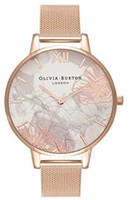 OLIVIA BURTON 奥利·维亚布顿 Olivia Burton 抽象花卉白色表盘女士手表 OB16VM15
