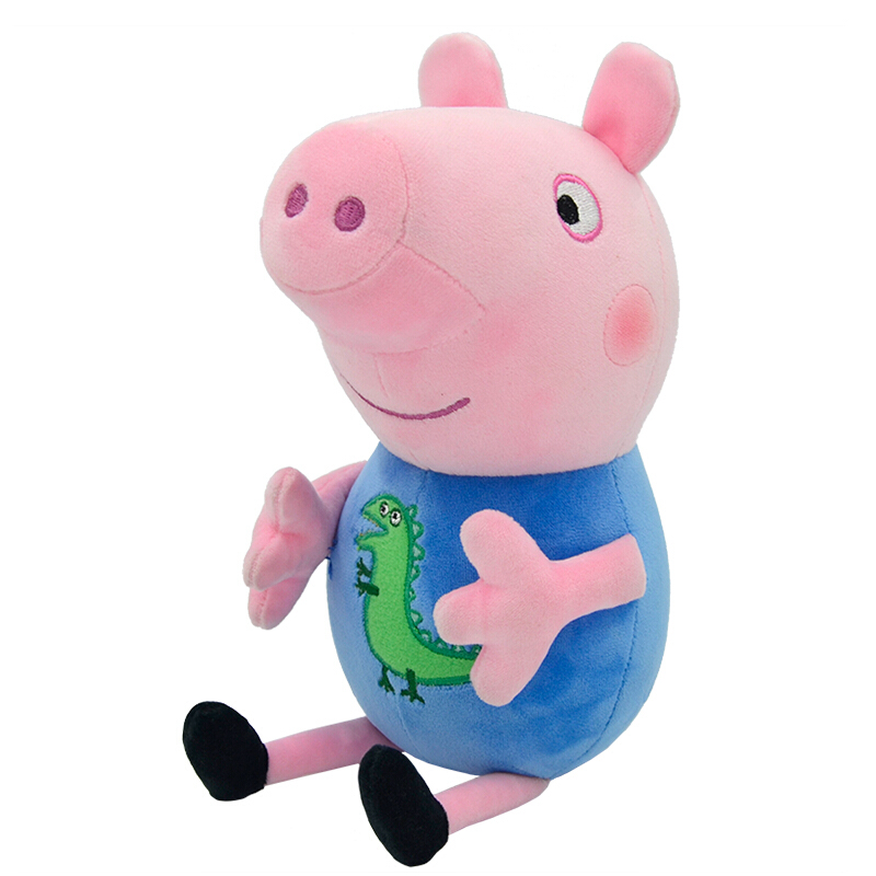 Peppa Pig 小猪佩奇 乔治绣恐龙毛绒玩具 L号