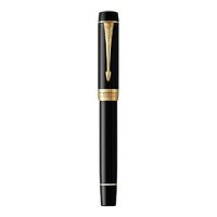 PARKER 派克 钢笔 Duofold世纪系列 纯黑金夹 M尖 单支装 精装