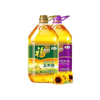 福临门 食用油组合装 3.68L*2桶（玉米油+葵花籽油）