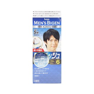 Bigen 美源 男士染发霜按压式 #6深棕色 1盒