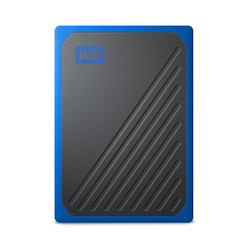 Western Digital 西部数据 WD)500GB USB3.0移动硬盘 固态（PSSD)My Passport Go钴蓝色(坚固耐用 小巧便携)WDBMCG5000ABT