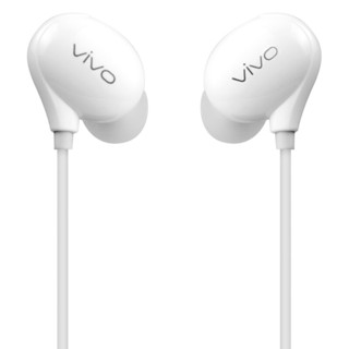 vivo XE710 入耳式动圈有线耳机 白色 3.5mm