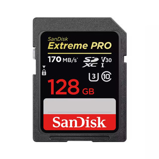 闪迪（SanDisk）高速存储卡128GB SD存储C10至尊版 读速170MB/s 写速90MB/s捕捉4K超高清