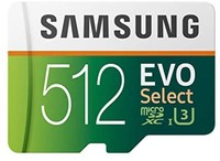 Prime会员：SAMSUNG 三星 EVO Select 512GB microSD存储卡