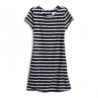 Gap 盖璞 670287 女童连衣裙 海军蓝条纹 120cm