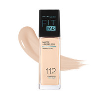 MAYBELLINE 美宝莲 FIT ME系列定制柔雾粉底液 #112白皙微粉 30ml