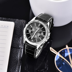 CASIO 卡西欧 手表指针系列时尚商务三眼石英男士手表