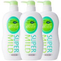 SUPER MILD 惠润 沐浴露 淡雅柑桔香 650ml*3