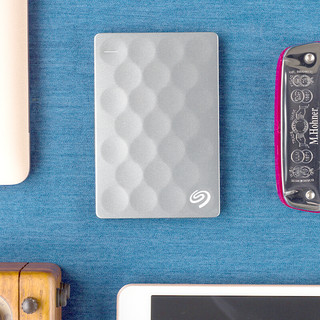 SEAGATE 希捷 Backup plus Ultra slim系列 2.5英寸Micro-B移动机械硬盘 1TB USB 3.0 银色