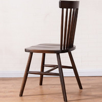 Habitat 爱必居 实木餐椅北欧书桌椅现代简约家用凳子靠背椅餐桌木椅子温莎椅胡桃色