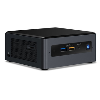 intel 英特尔 豆子峡谷 NUC8I3BEHS 青春版 商用台式机 黑色 (酷睿i3-8140U、核芯显卡、风冷)