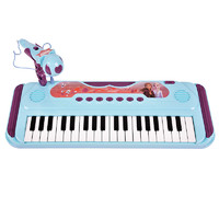 贝芬乐 迪士尼电子琴音乐琴带话筒儿童女孩初学者入门3-6-8岁宝宝玩具 66078-2六一儿童节礼