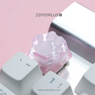 ZOMO原创设计 萌可爱 3D打印Tiffany蒂芙尼樱花树脂个性猫爪键帽 蓝色