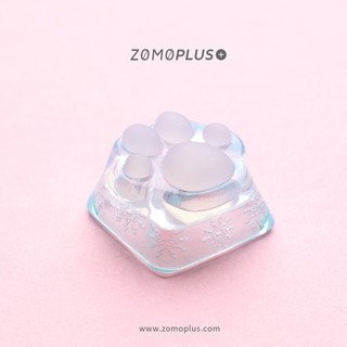 ZOMO PLUS ZOMO原创设计 萌可爱 3D打印Tiffany蒂芙尼樱花树脂个性猫爪键帽 粉