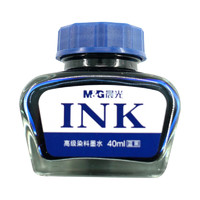 M&G 晨光 AICW8917 高级染料墨水 蓝黑色 40ml  单瓶装